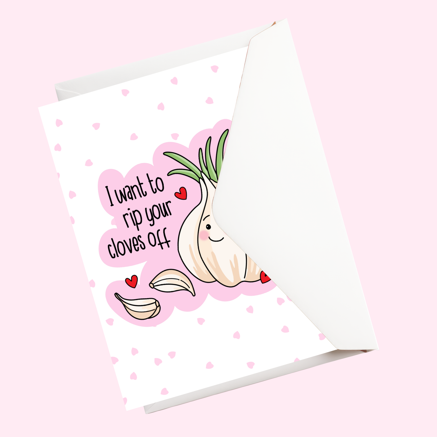 Valentines day card | Cloves off