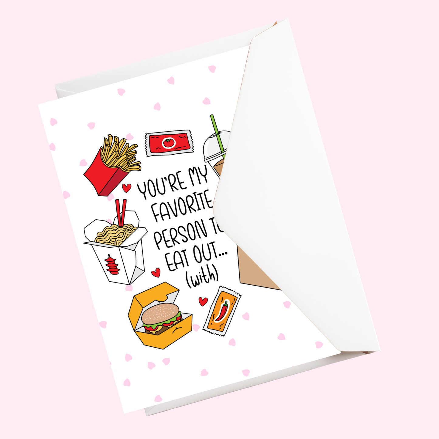 Valentines day card | Eat out (with)