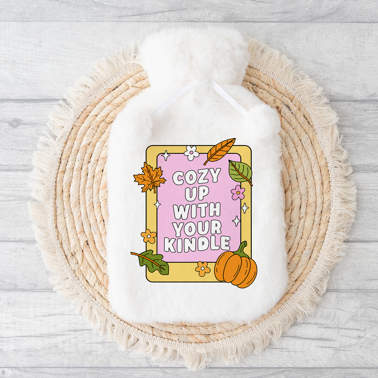 Hot water bottle | Cozy up with your kindle