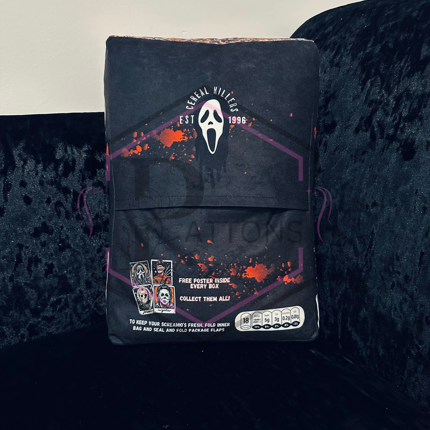 Cereal box Cushion | Screamio's | Cereal Killers