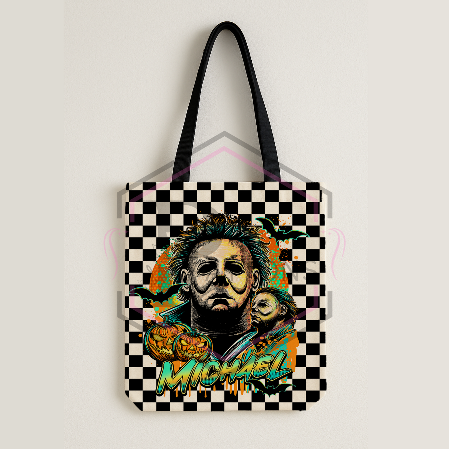 Checkerboard tote bag | Myers