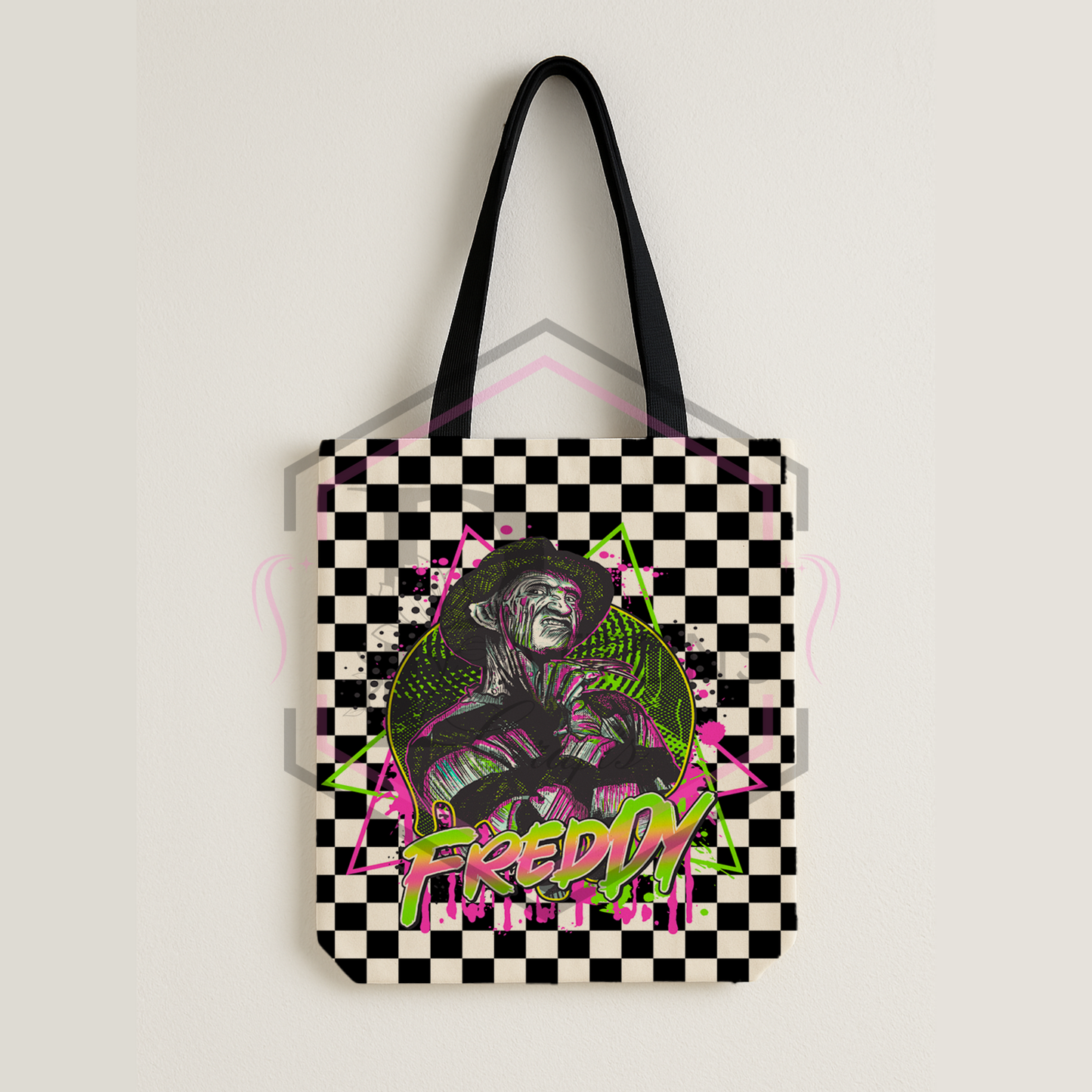 Checkerboard tote bag | Freddy