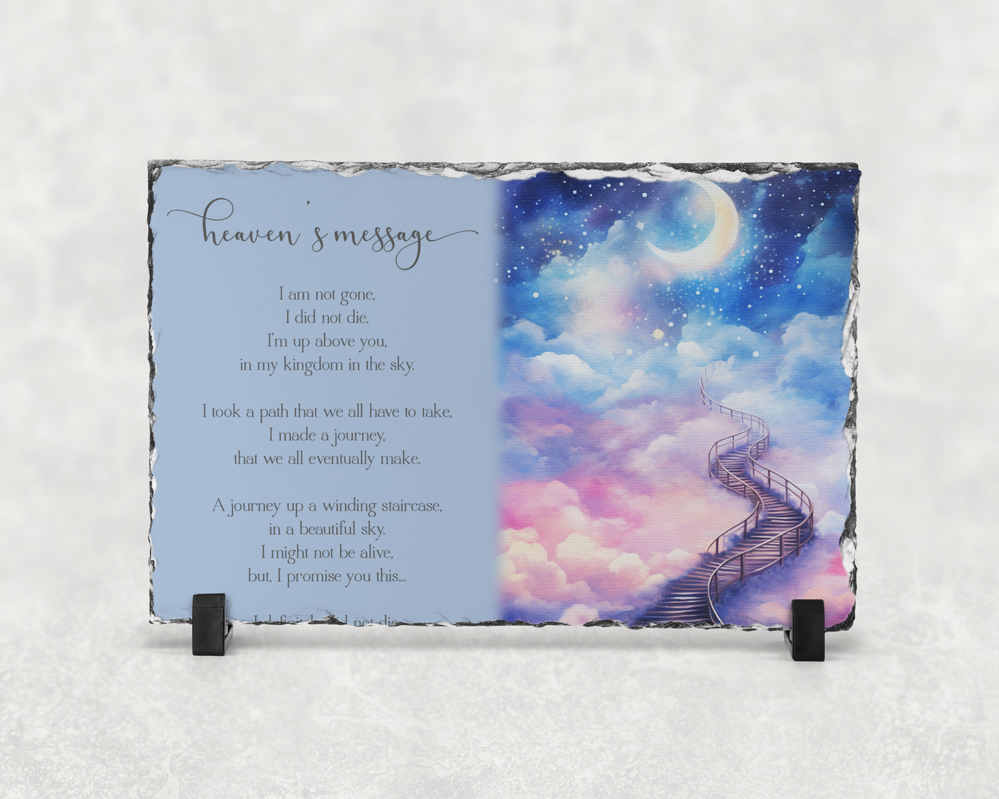 Memorial slate| Heavens Message | 20x30cm