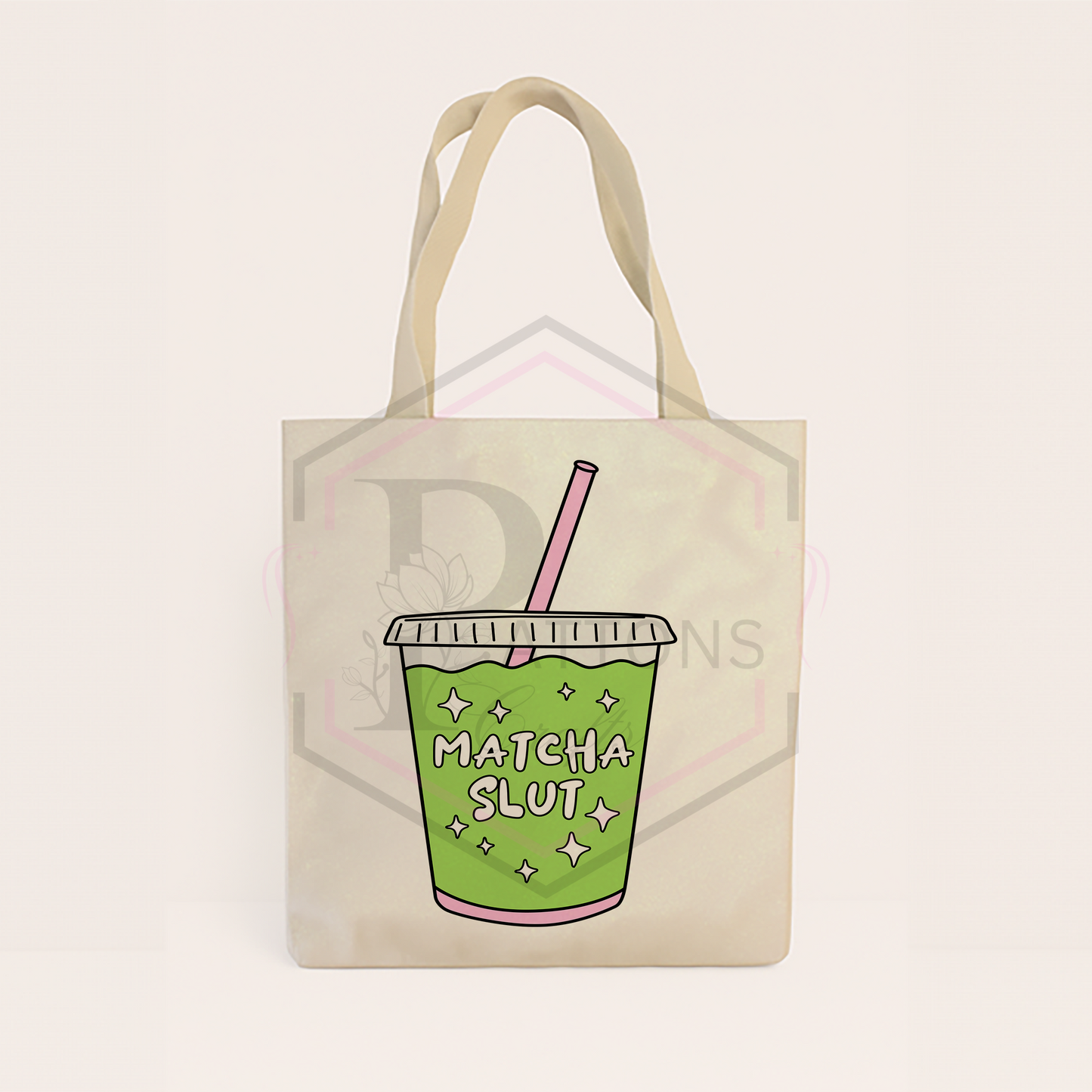 Glitter tote bag | Matcha Slut