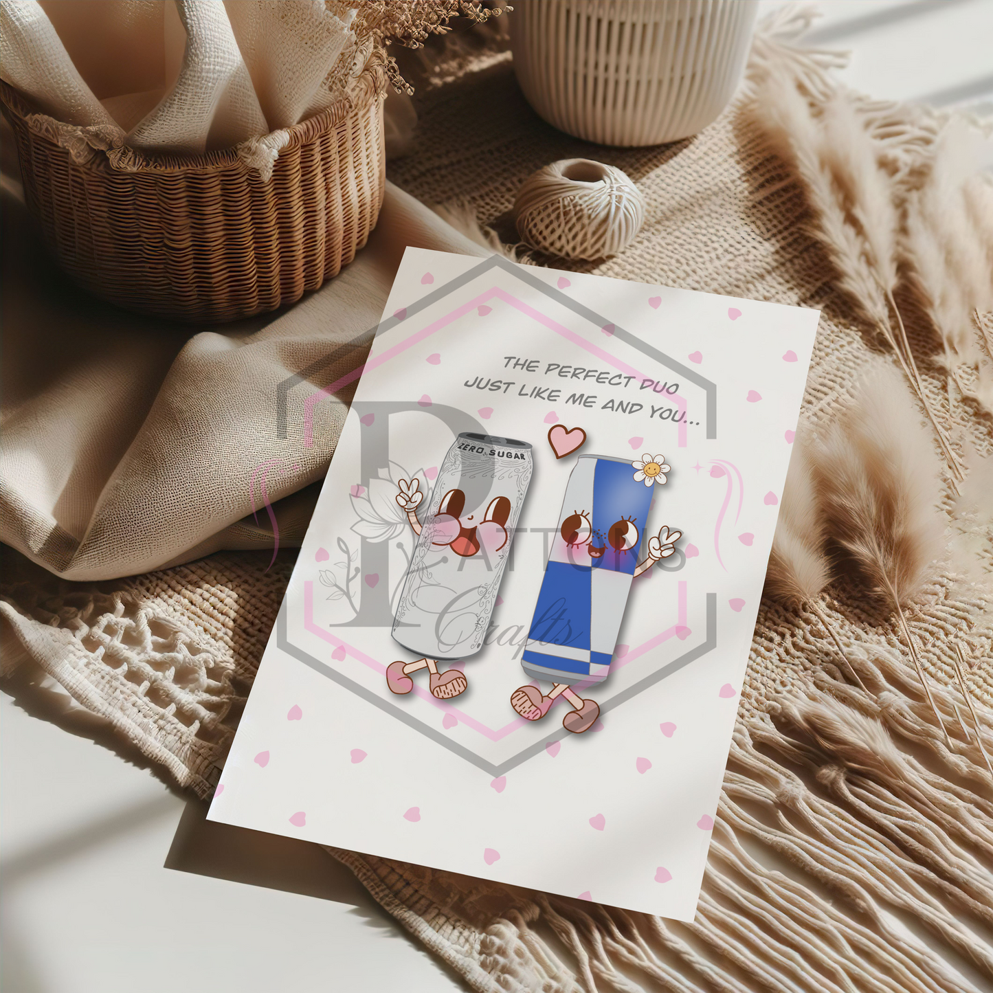 Valentines day card | The perfect Duo | Greetings card