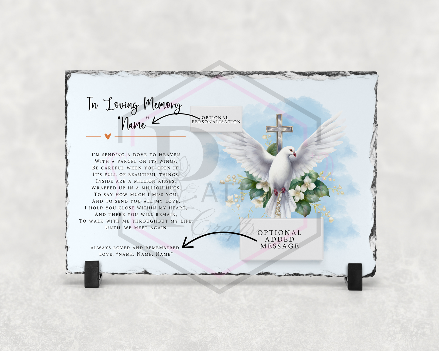 Memorial slate | Dove