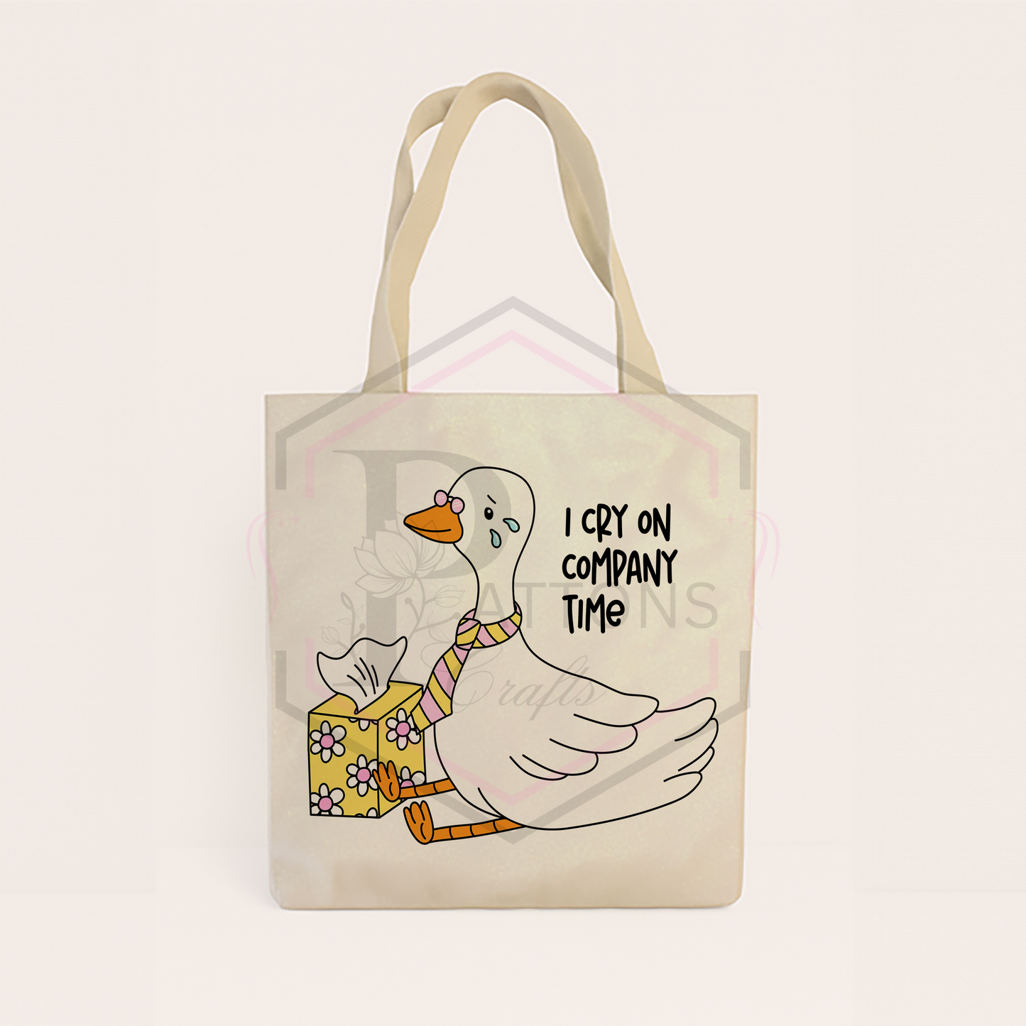 Glitter tote bag | I cry on company time