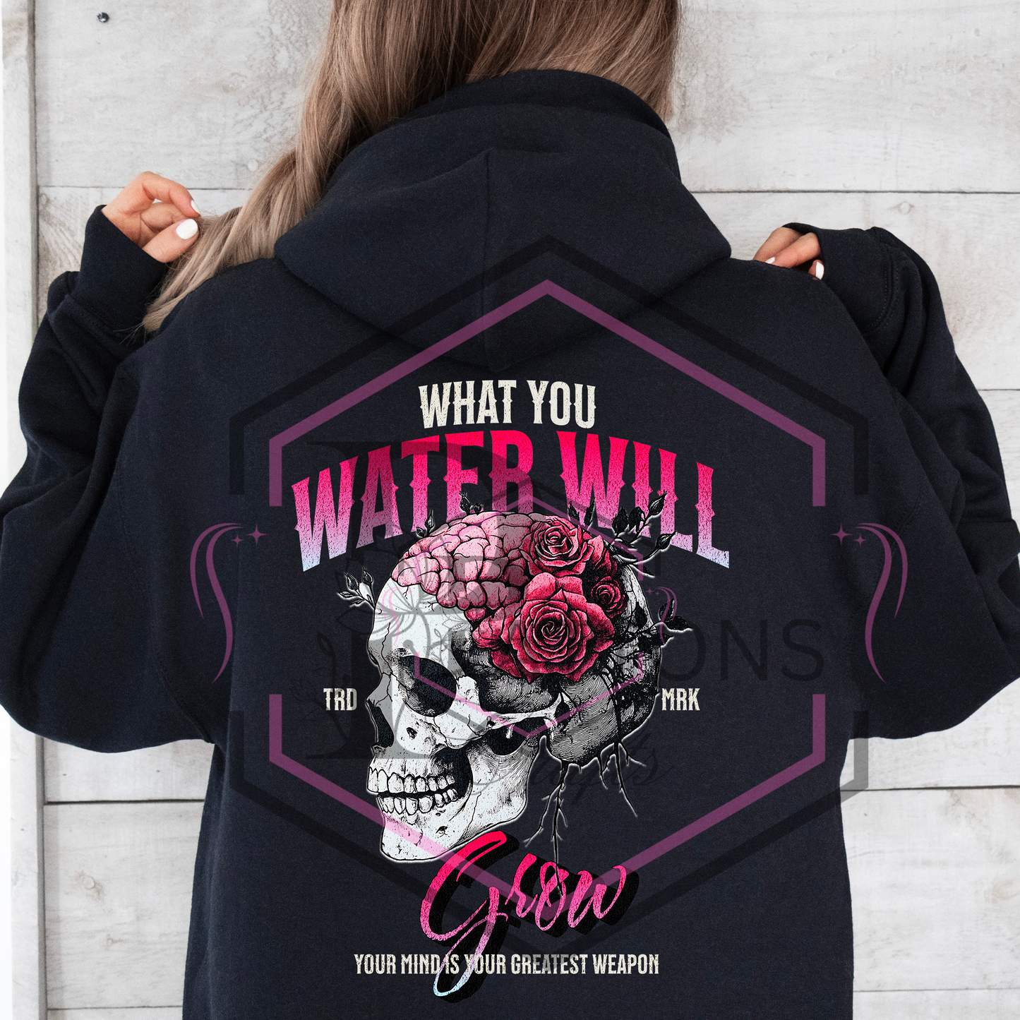 Black hoodie | What you water will grow