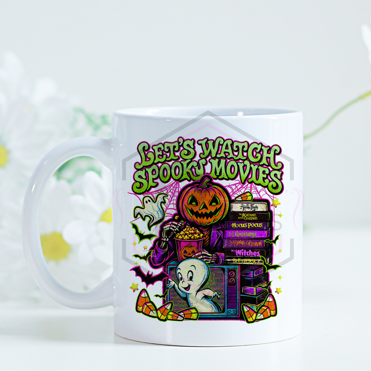 11oz mug | Let's watch spooky movies