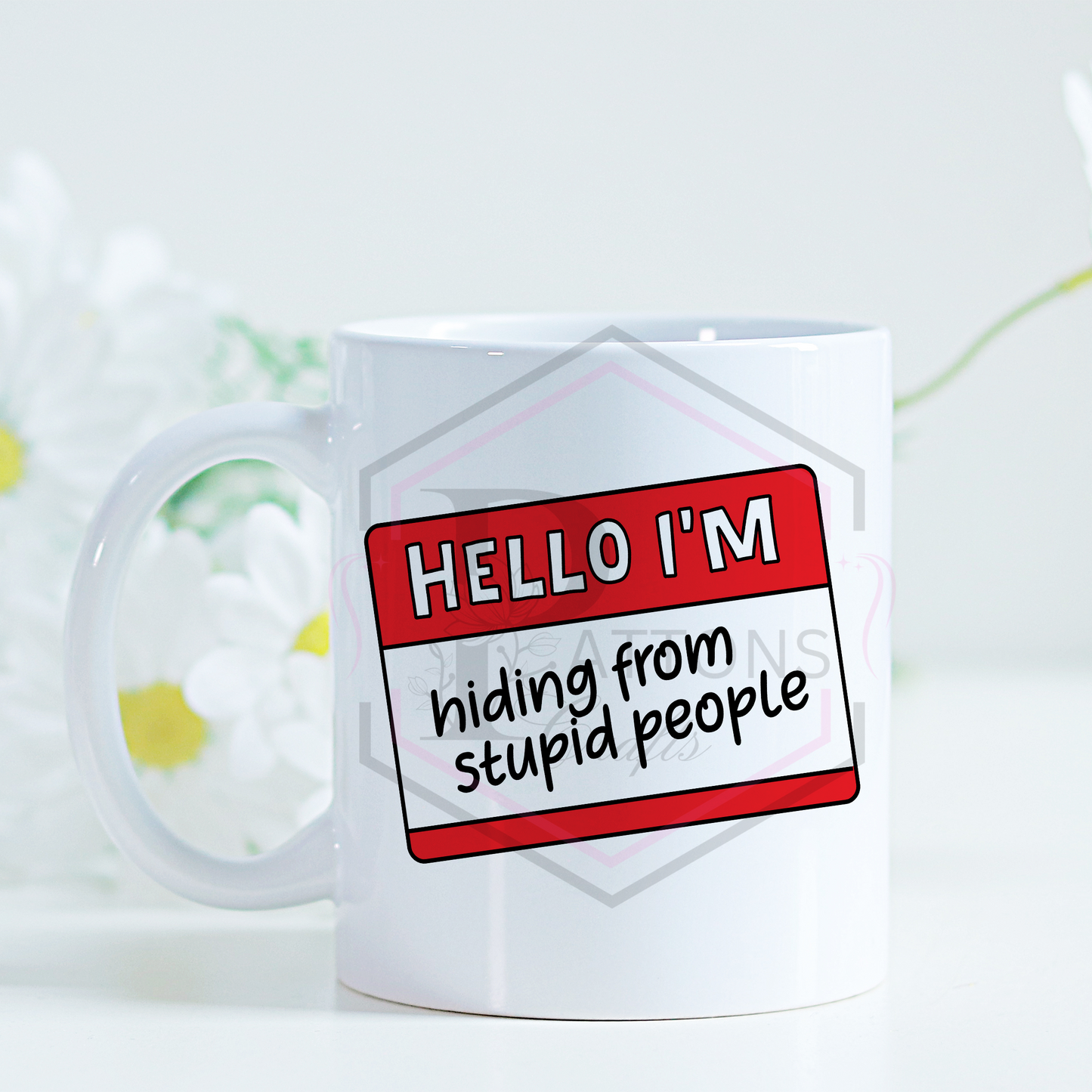 11oz Mug | Hello I'm hiding from stupid people