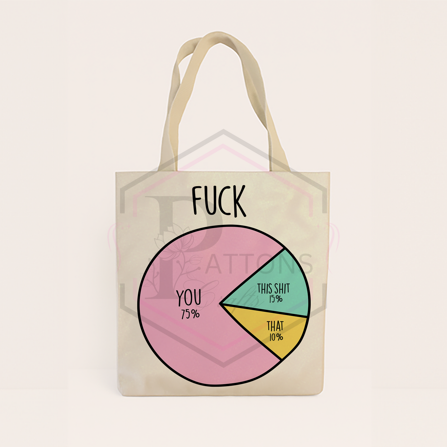 Glitter tote bag | Fuck