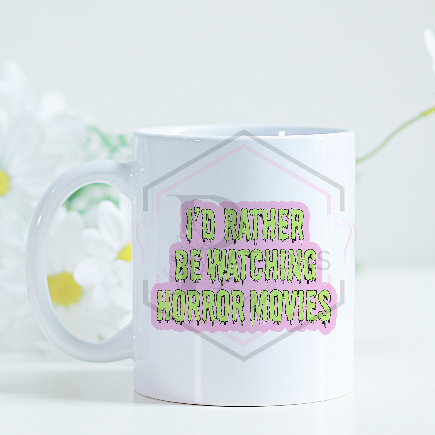 11oz mug | I'd rather be watching horror movies