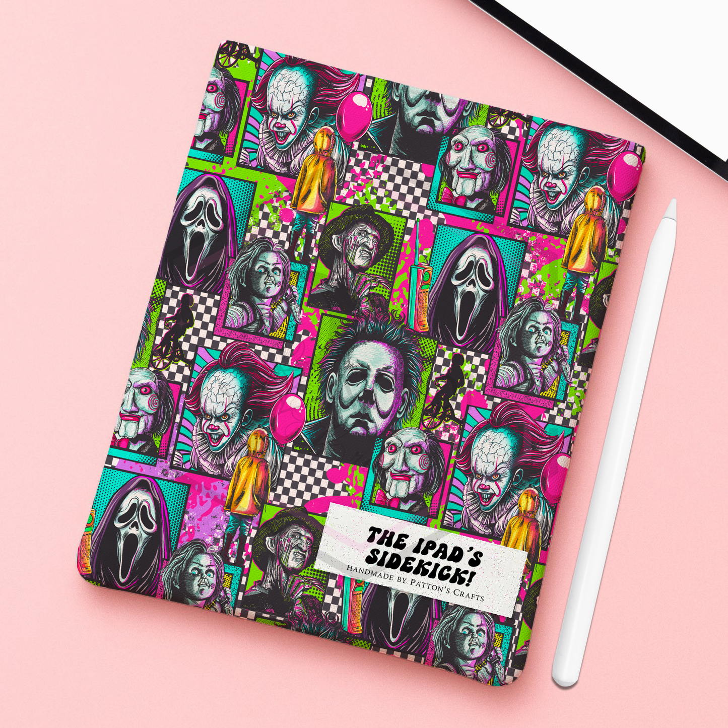 Kindle/ipad sleeve | funky killers | Fabric tech cover