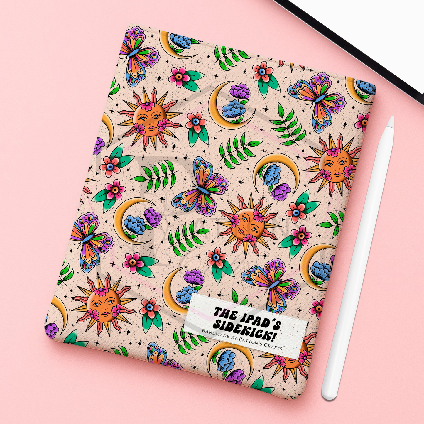 Kindle/ipad sleeve | Celestial tattoo | Fabric tech cover