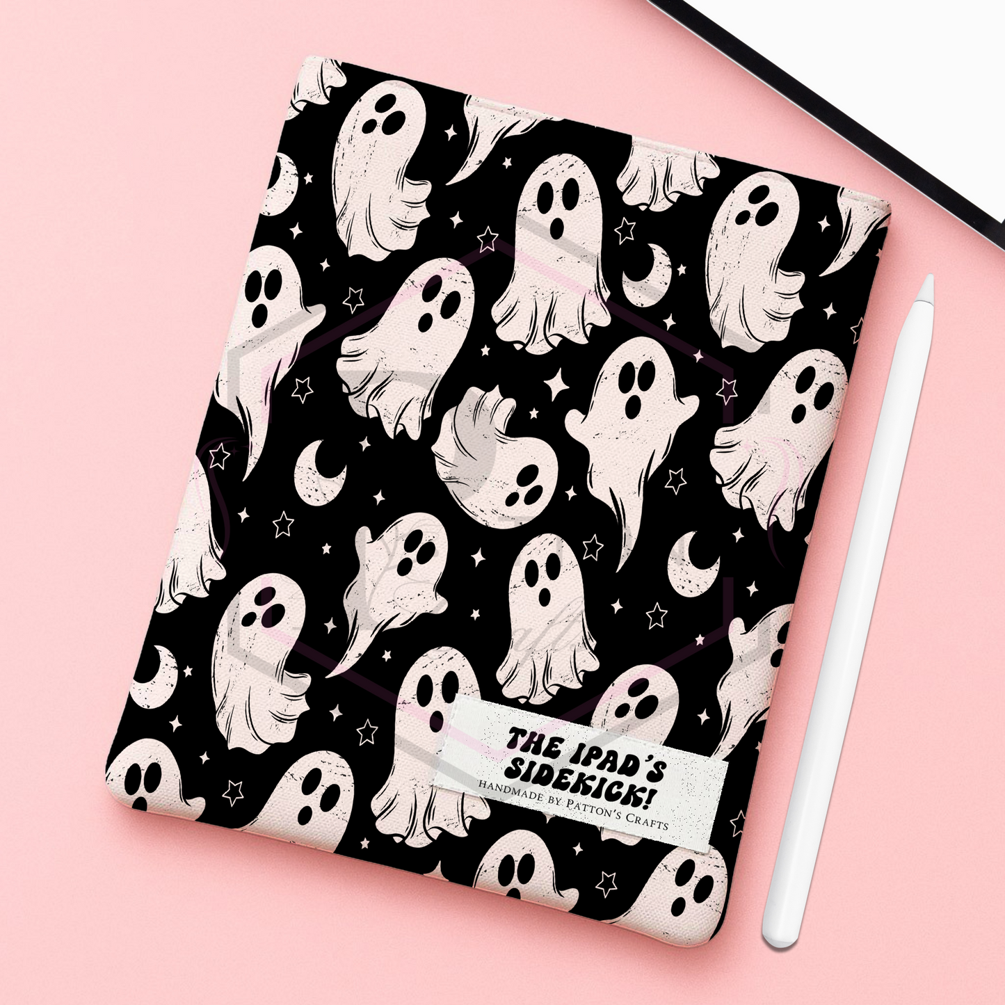 Kindle/ipad sleeve | Flying ghosts | Fabric tech cover