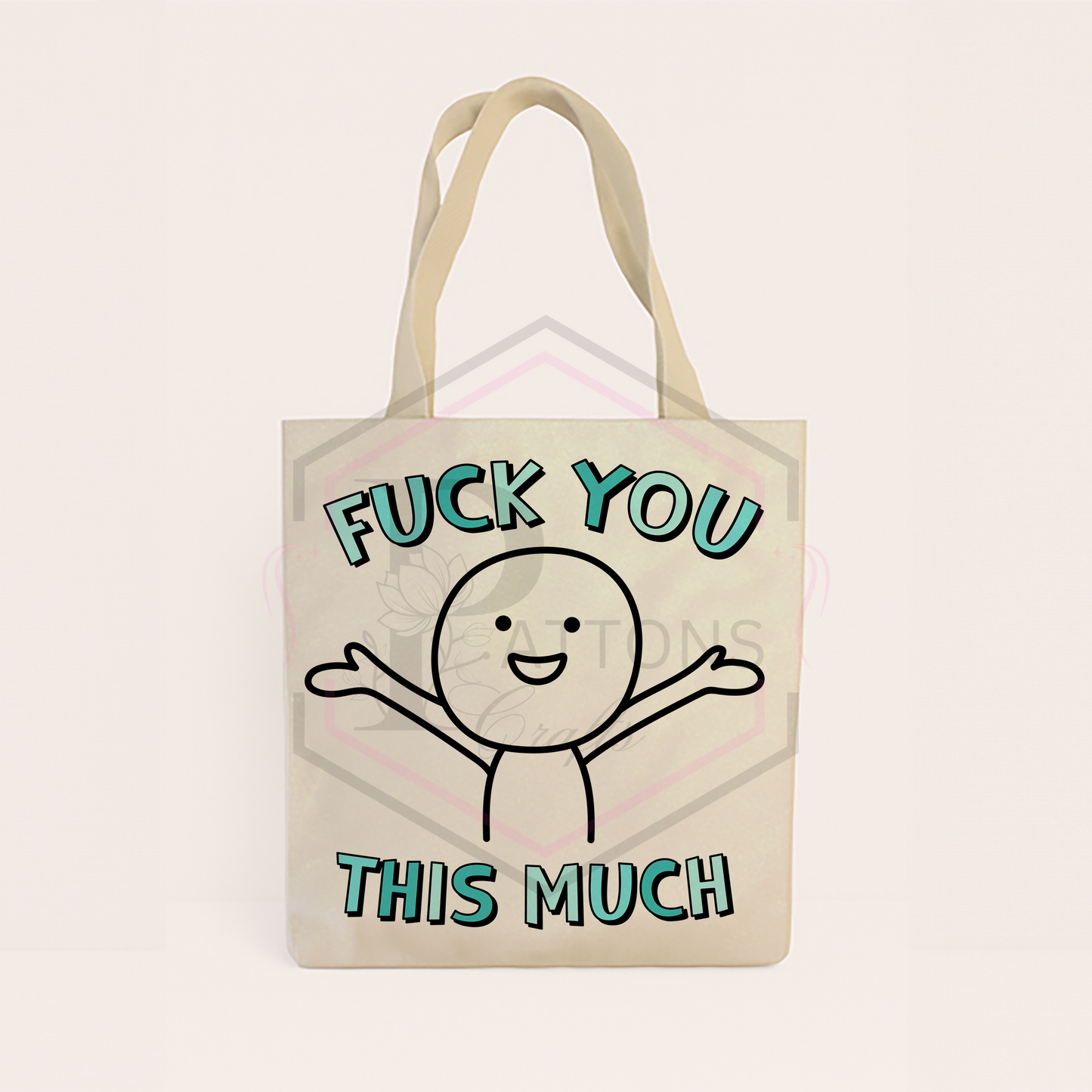 Glitter tote bag | F**K you this much