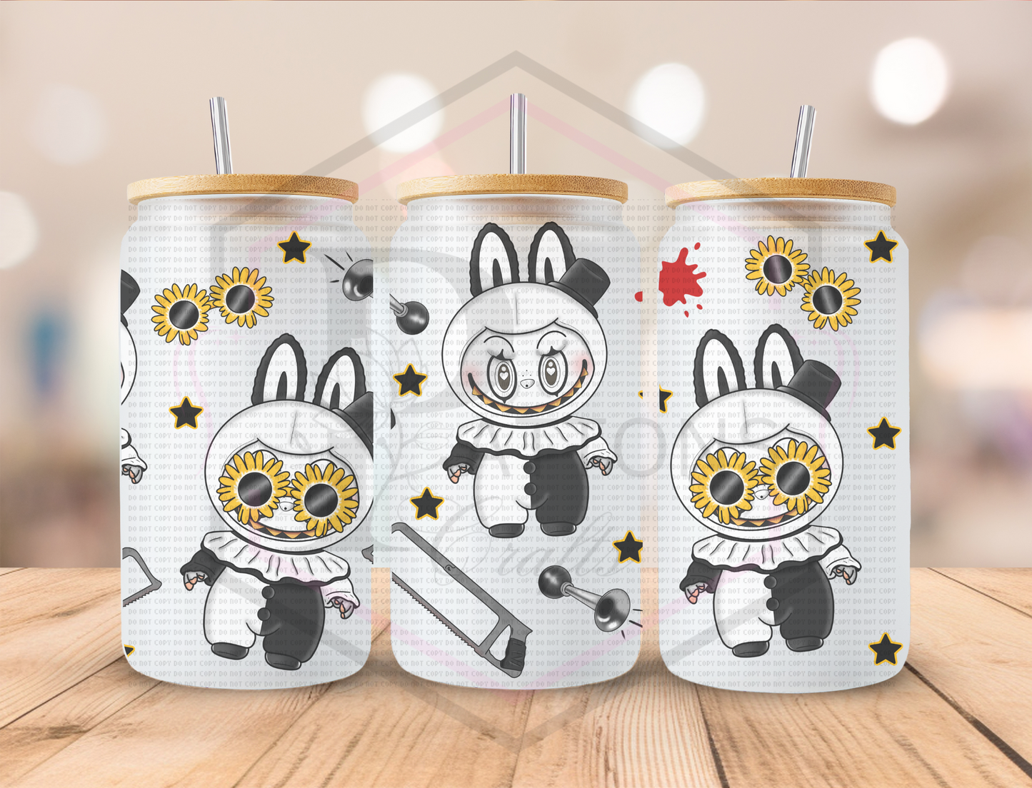 16oz Frosted Tumbler | Bamboo Lid | Art Monster