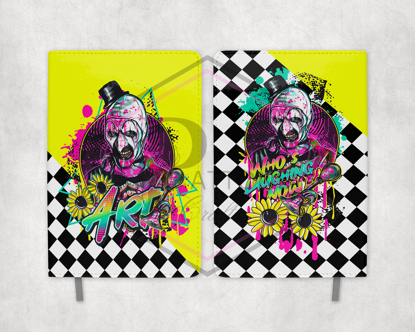 A5 Journal |Checkered ART| Pu Leather Notebook