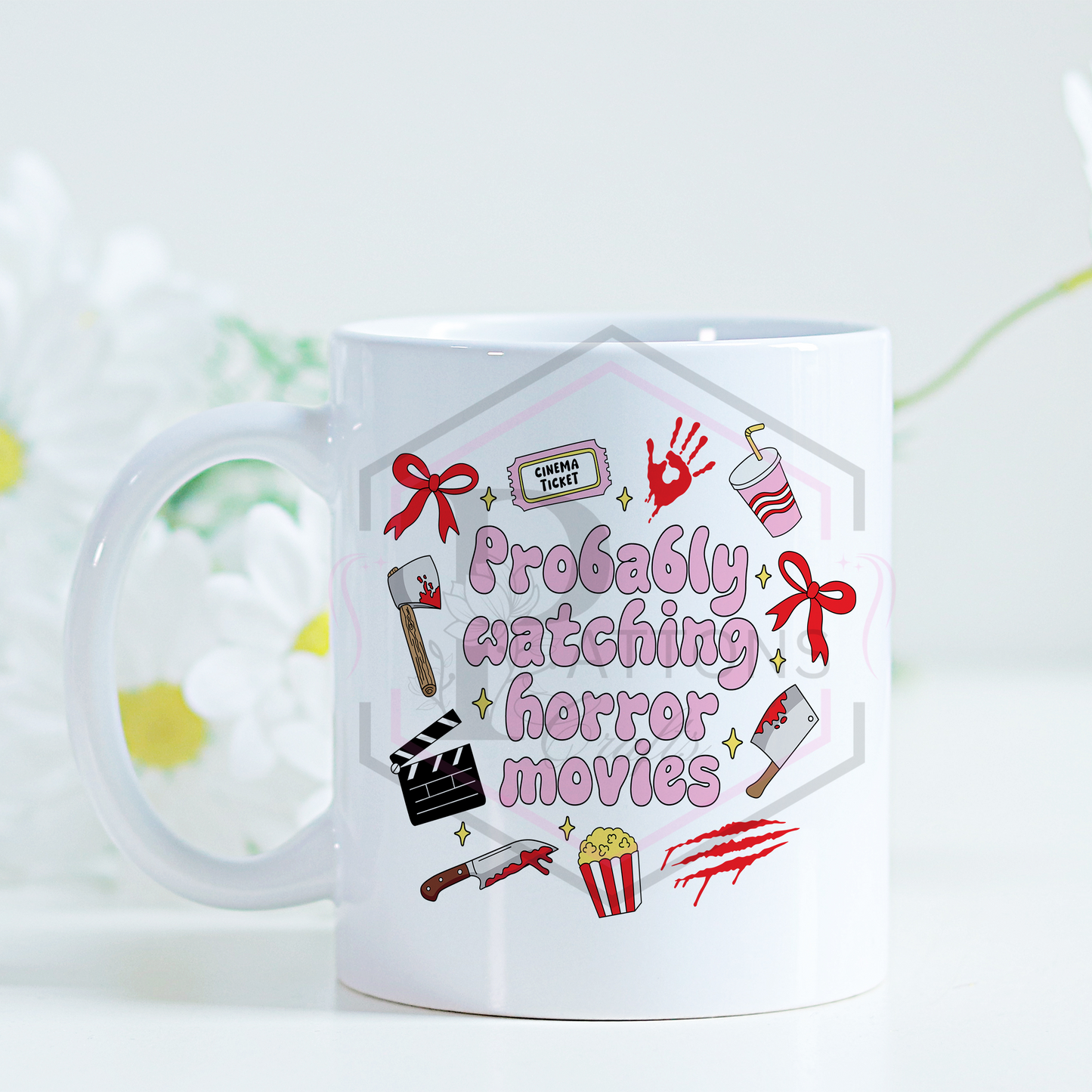 11oz Mug | Probably watching Horror movies