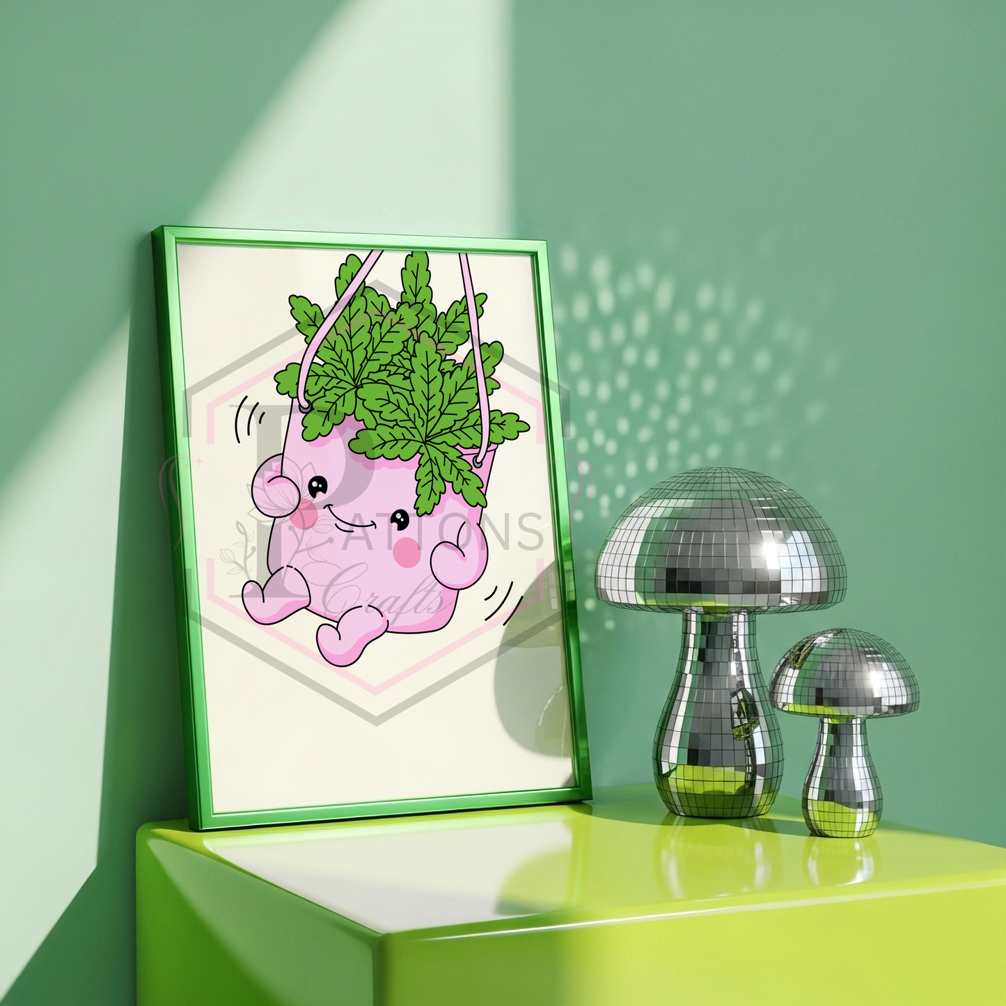 A4 Print | Swinging plant