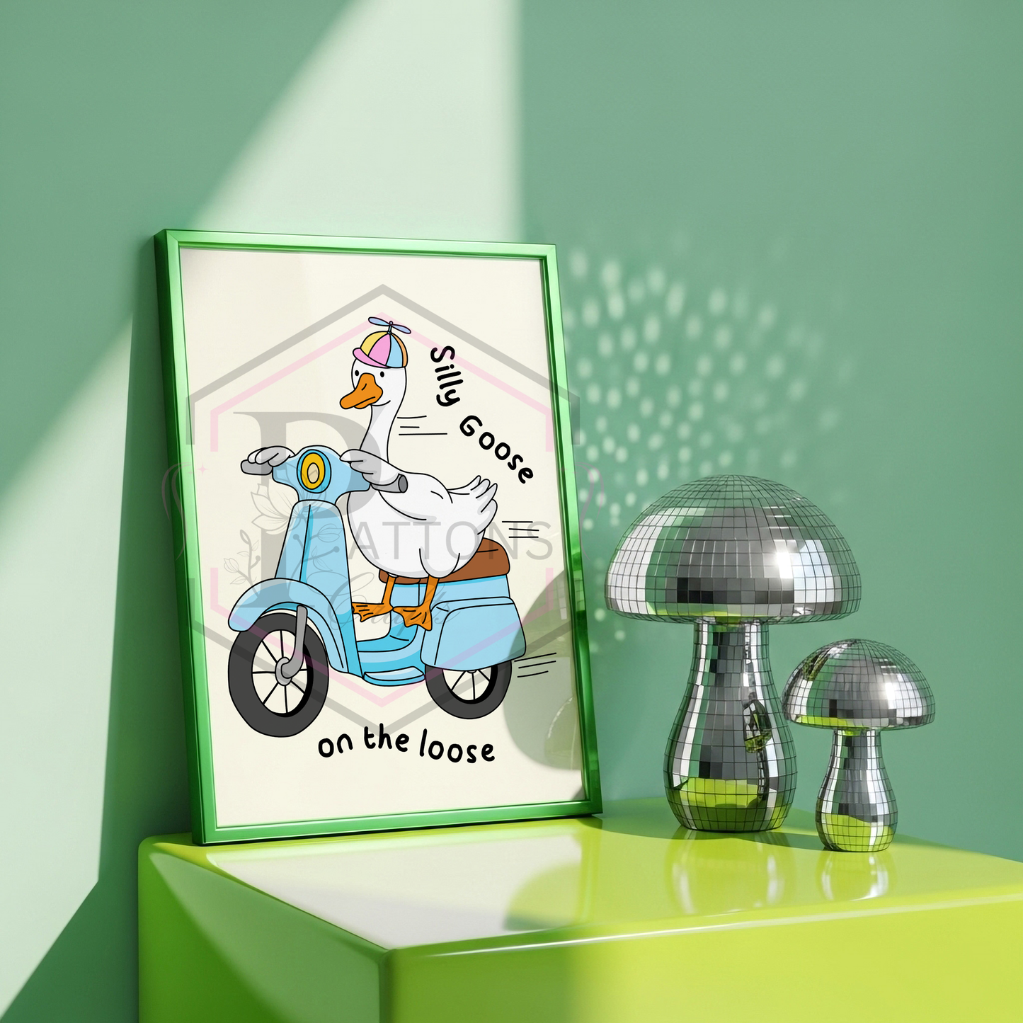 A4 Print | Silly Goose on the loose