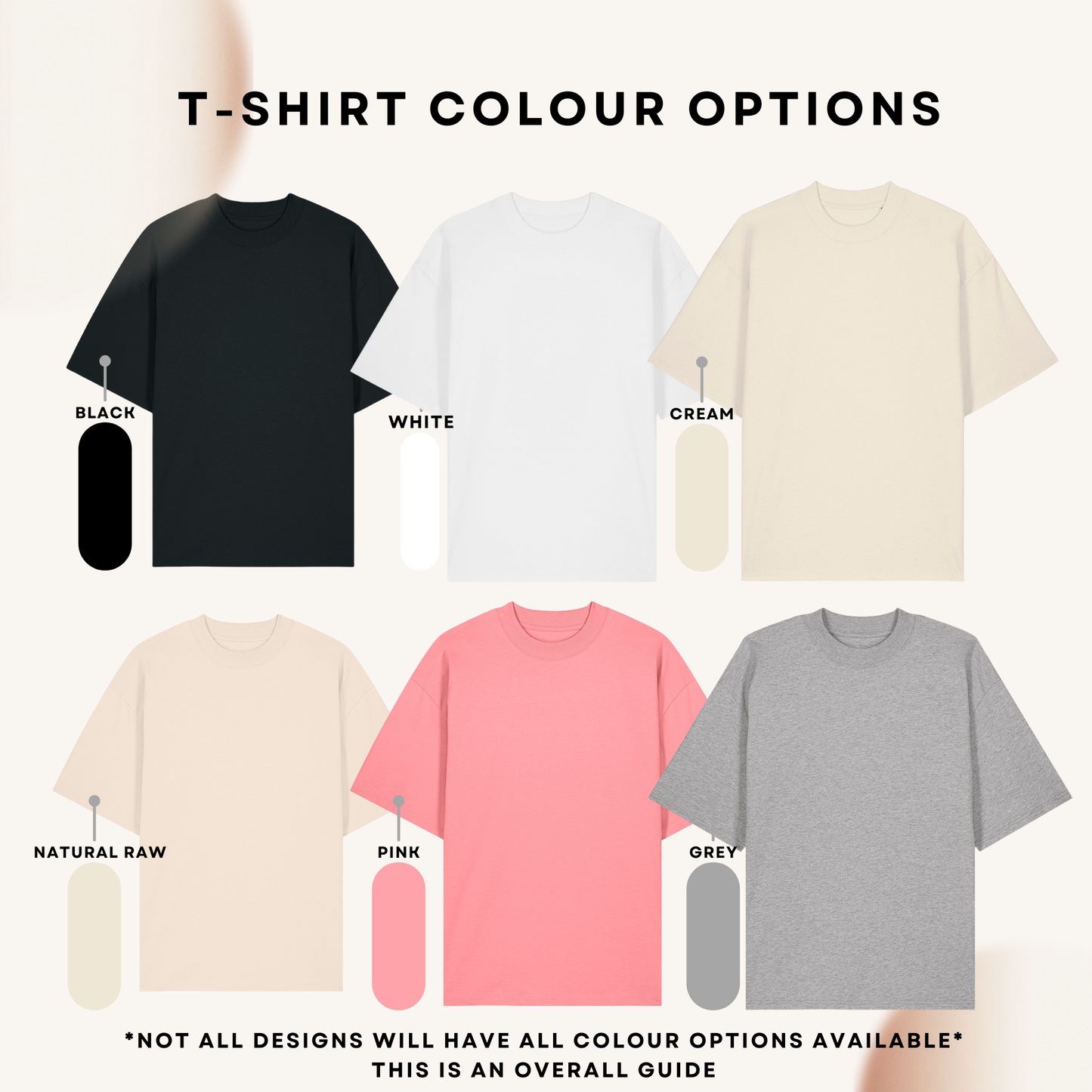 Oversized t-shirt | We all become stories | Multiple colour options