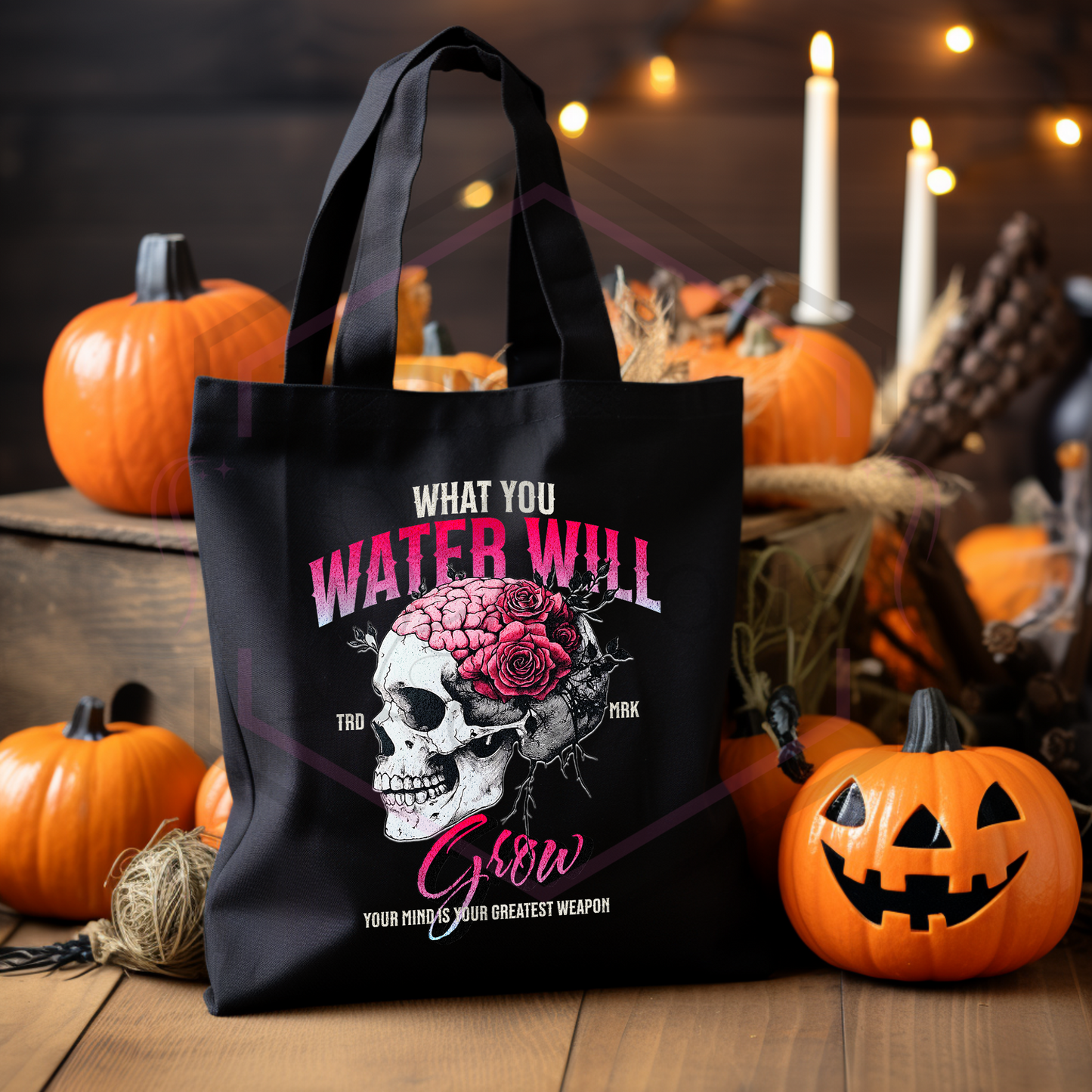 Black tote bag | Whatever you water