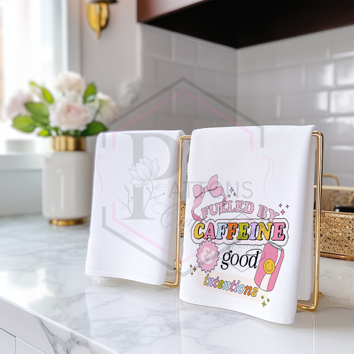 Tea Towel | Caffeine and good intensions