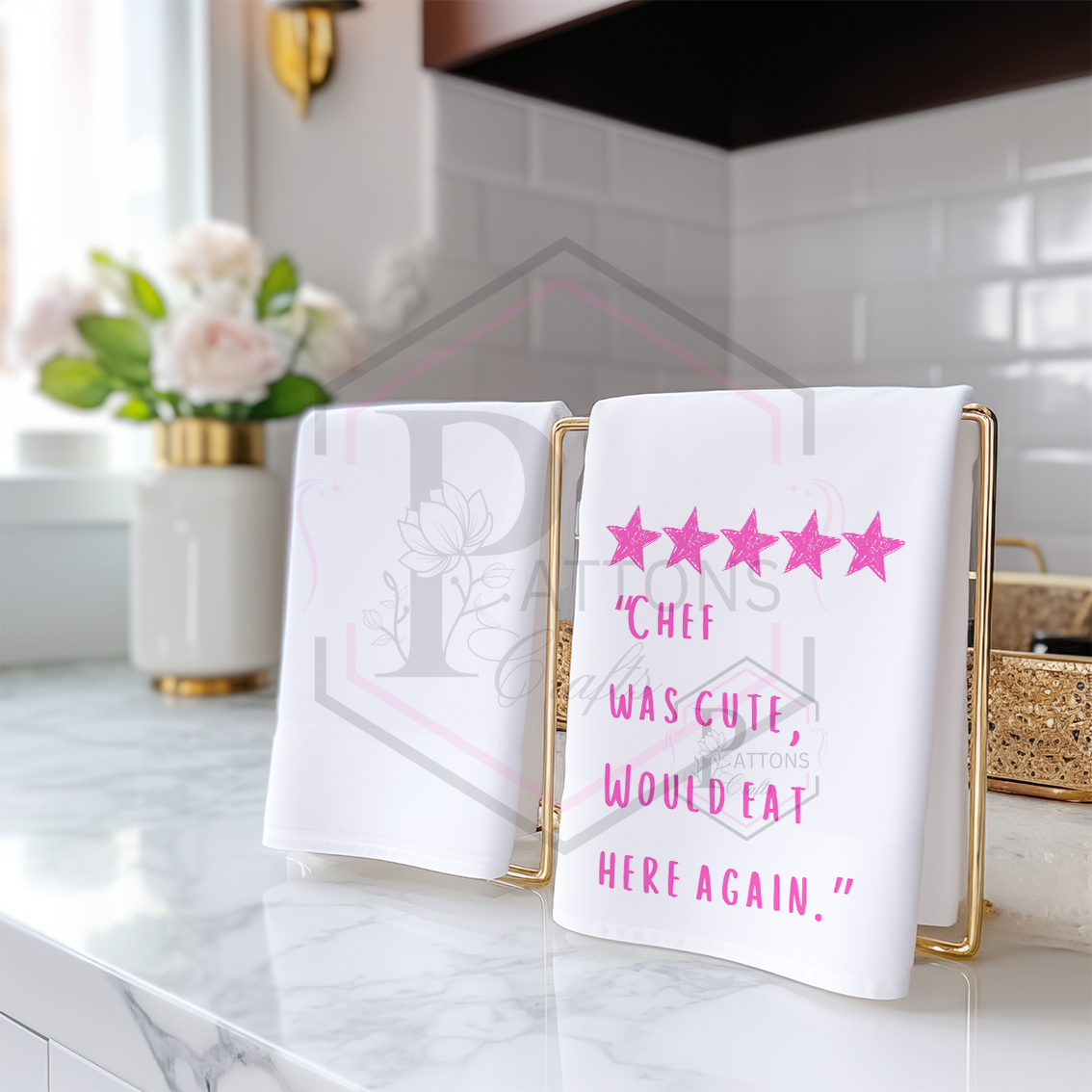 Tea towel | Chef was cute