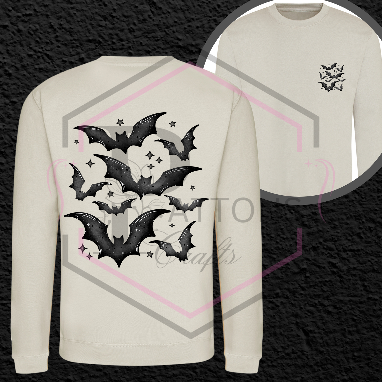 Sweatshirt | Bats | Two Colour option