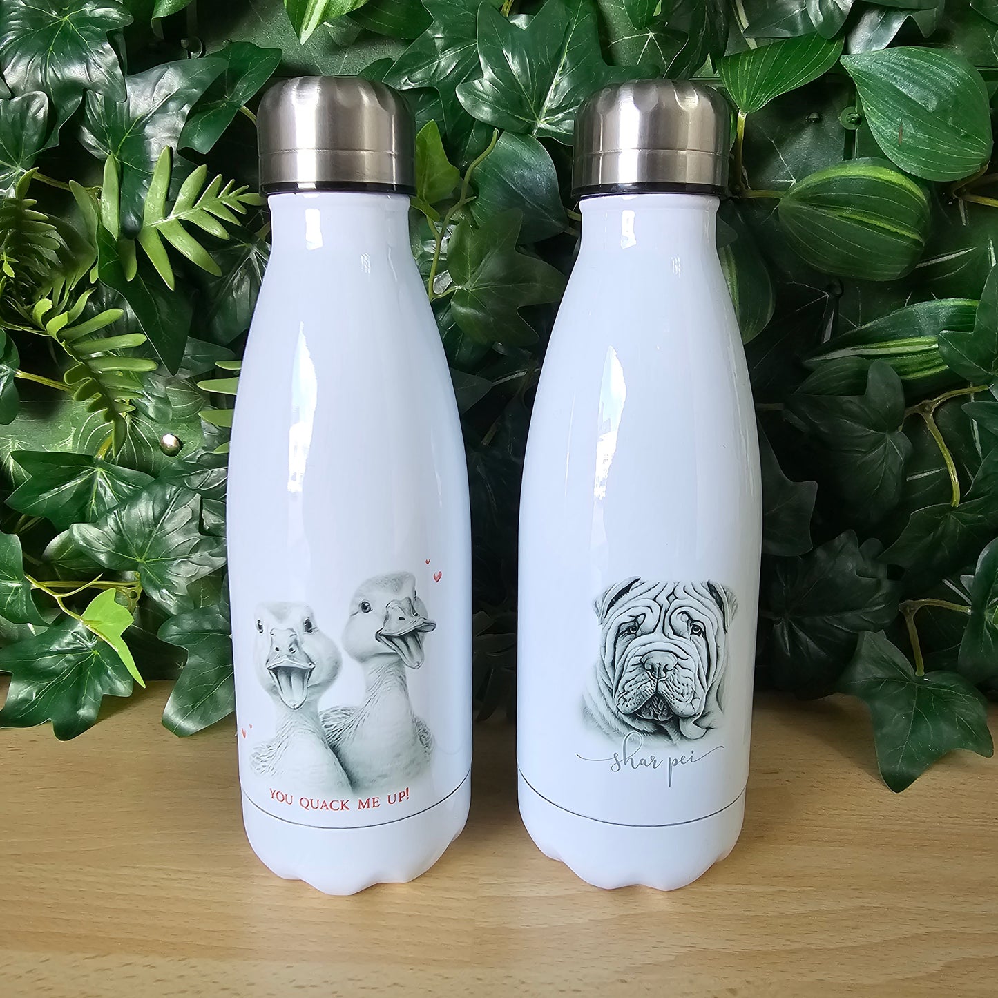 Bowling Pin style bottles | Duck or Sharpei |