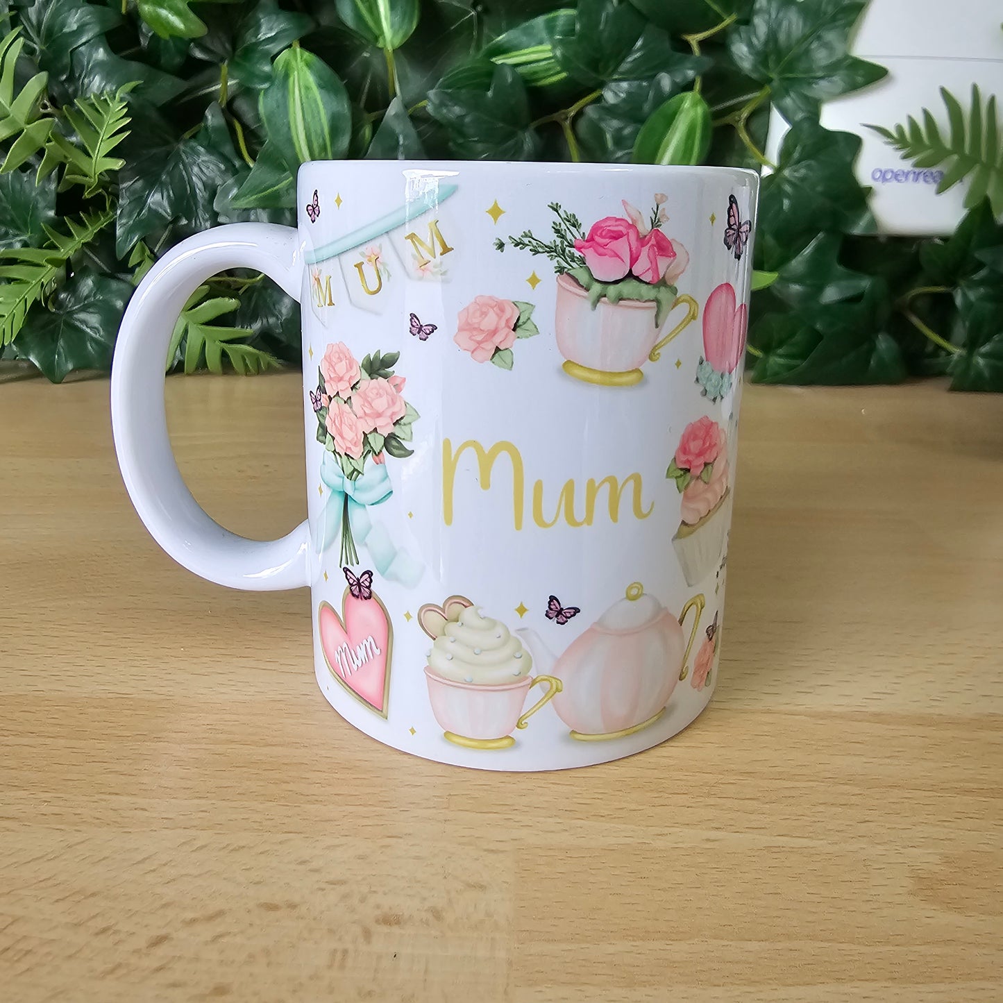 11oz white mug | Mum full wrap