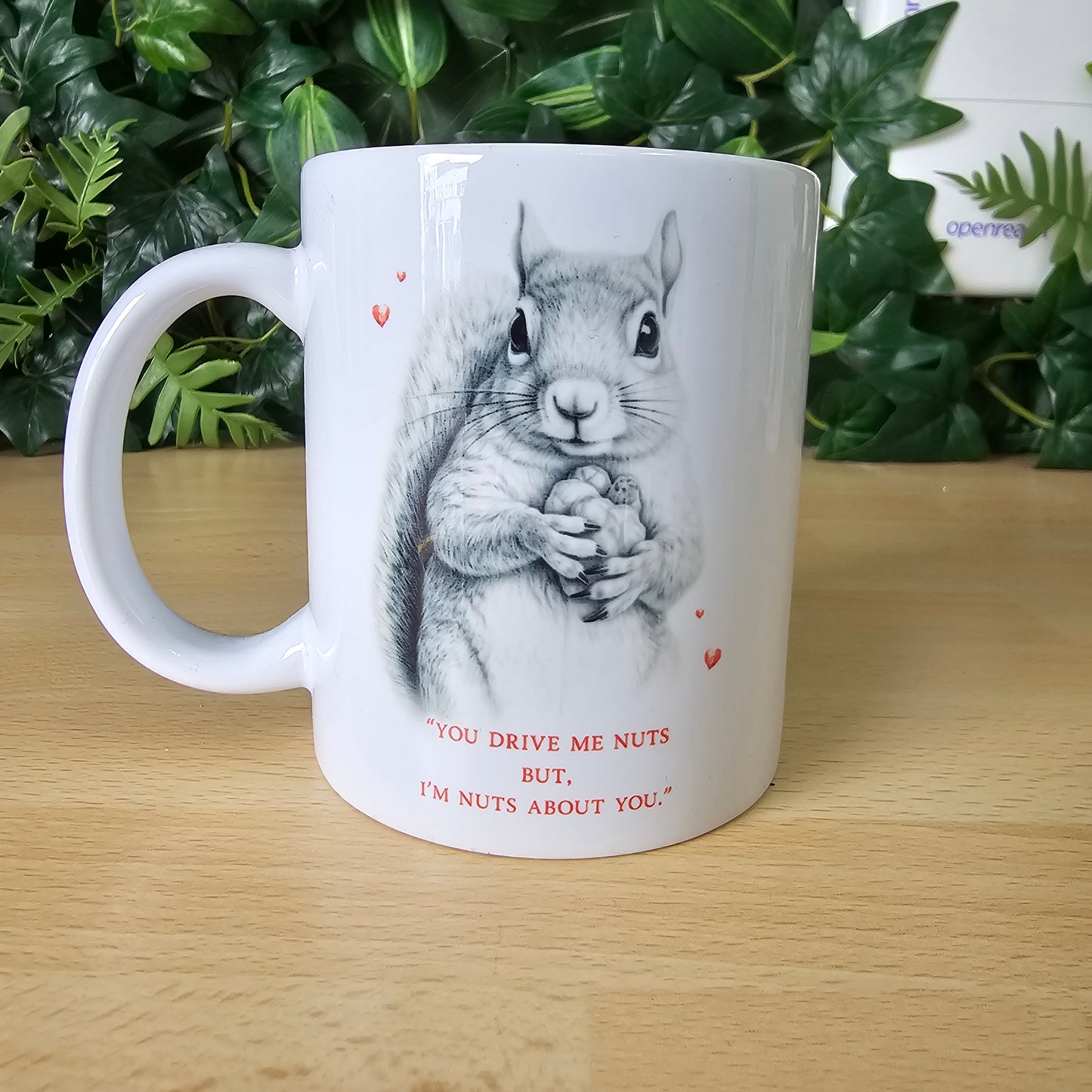 11oz white mug | You drive me nuts