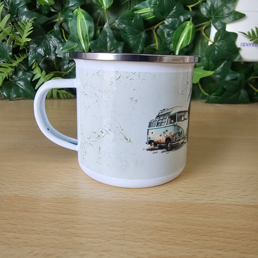 10oz camping mug | tin mug