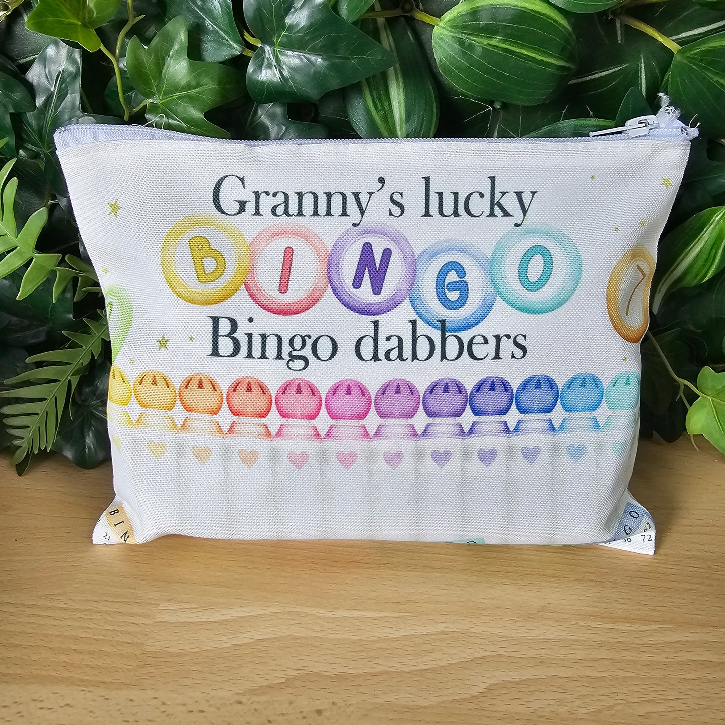 Granny's Lucky bingo dabbers zip bag