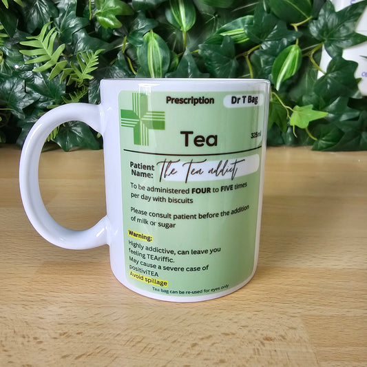 11oz white mug | the tea addict