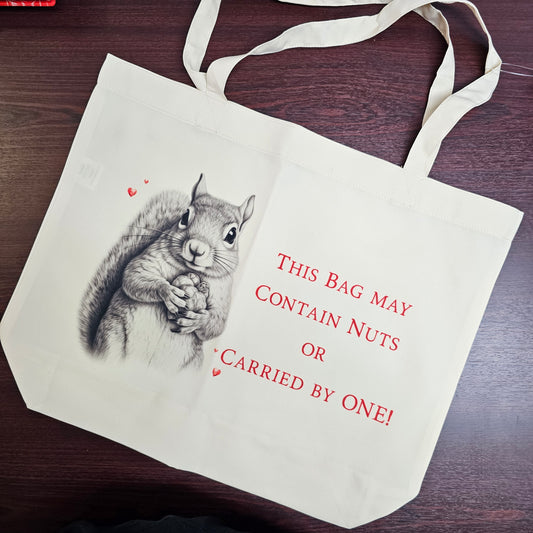 Large tote bag | Squirrel | Reusable shopper