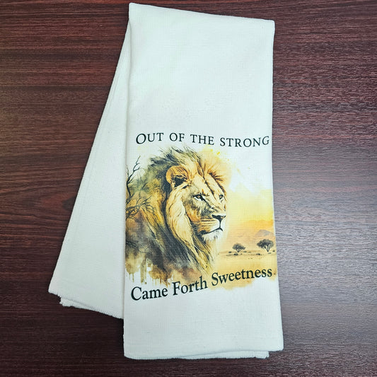 Tea towel | Out of the Strong