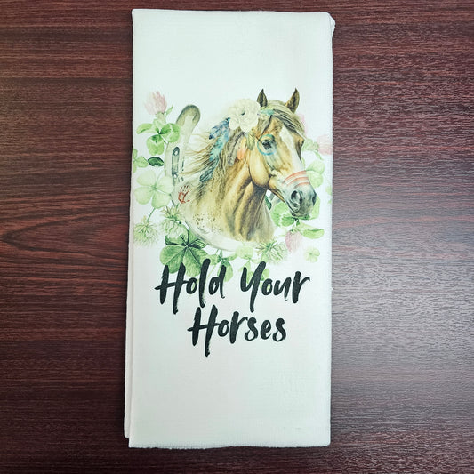 tea towel | Hold your horses