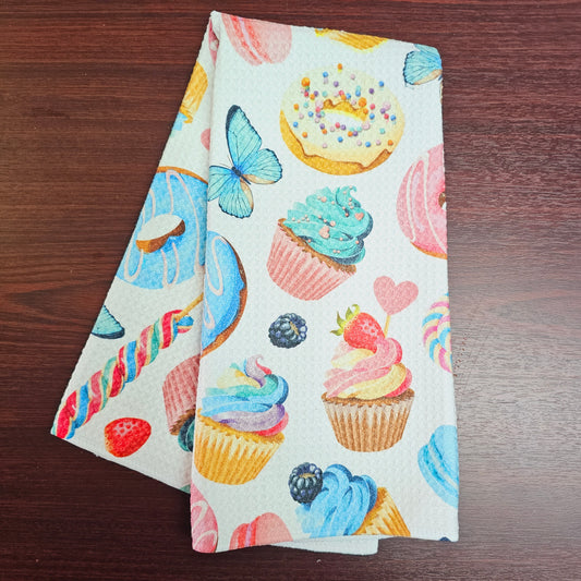 Waffle tea towel | Sweet treats design