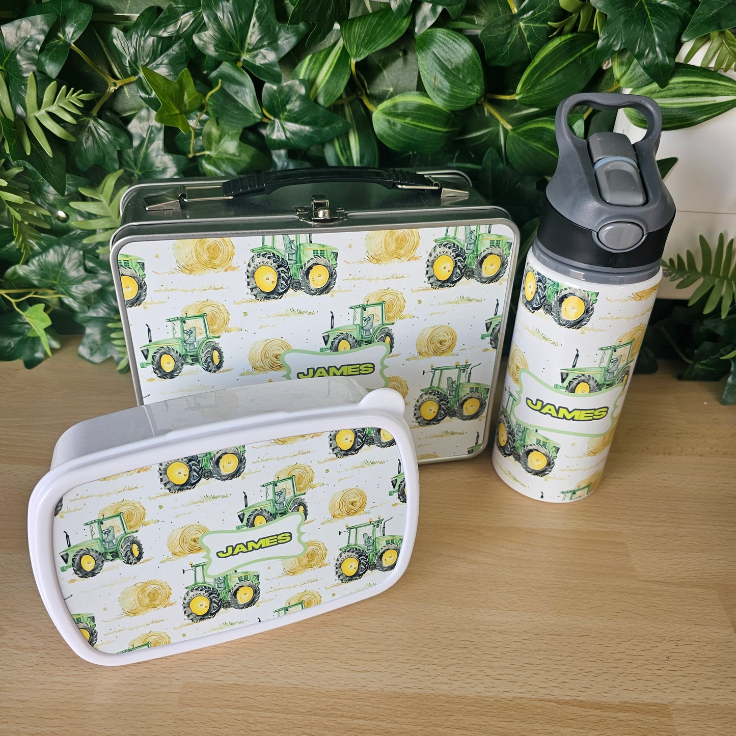 Tractor Lunch box Set JAMES. Full lunch set