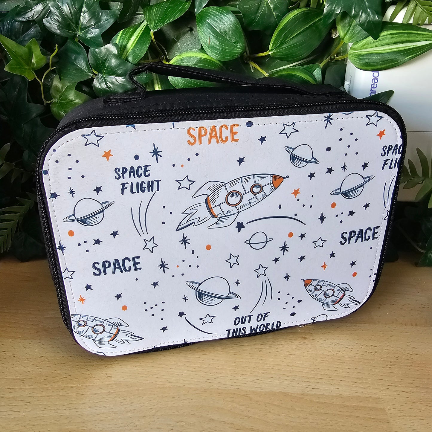 Space Lunch bag | Black lunch bag