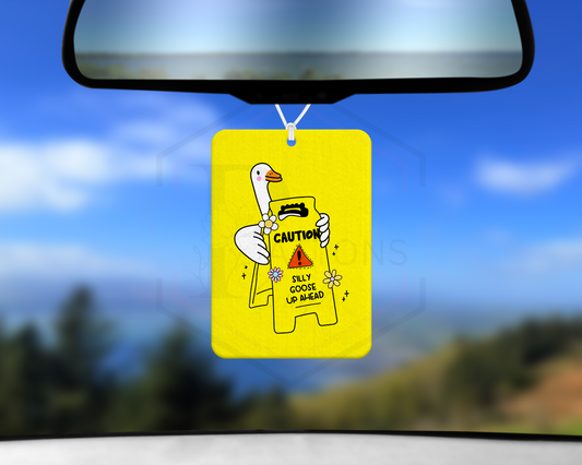 Car mirror accessories | Caution silly goose