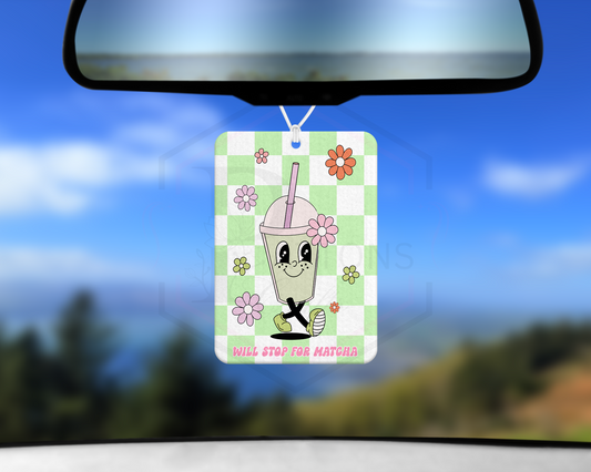 Car mirror accessories |  Will stop for matcha