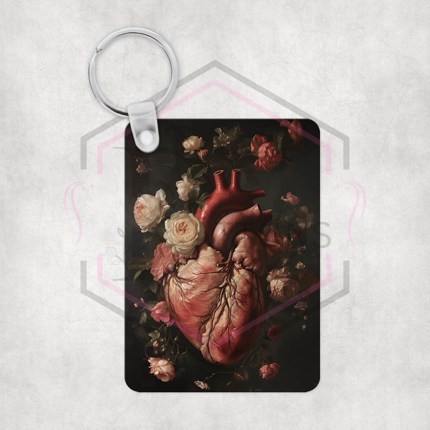 Keyring | Floral heart