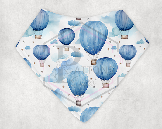 Bandana Bib | Hot air Balloons | Personalised Dribble Catcher