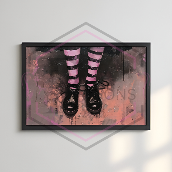 A4 Print | Chunky shoes | Landscape unframed print