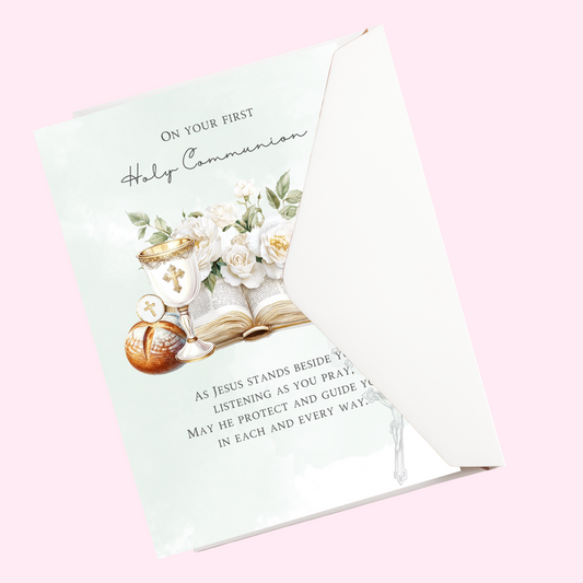First Holy communion card | Communion Gift | Holy communion