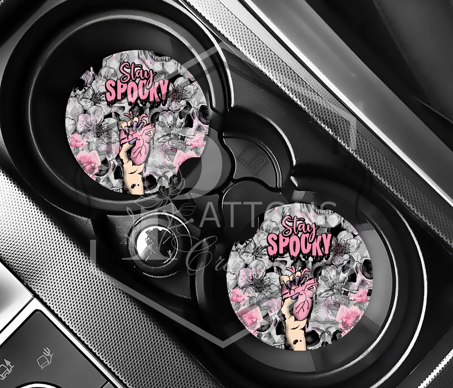 Car Coaster | Stay Spooky | Pack of Two