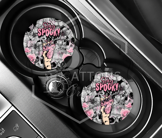 Car Coaster | Stay Spooky | Pack of Two